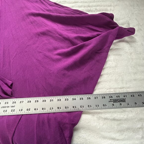 Tienda Ho Purple Drape Kimono Duster Cardigan Sweater Hand Woven In Morocco - Picture 5 of 6